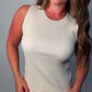 Sleeveless Sweater Tank