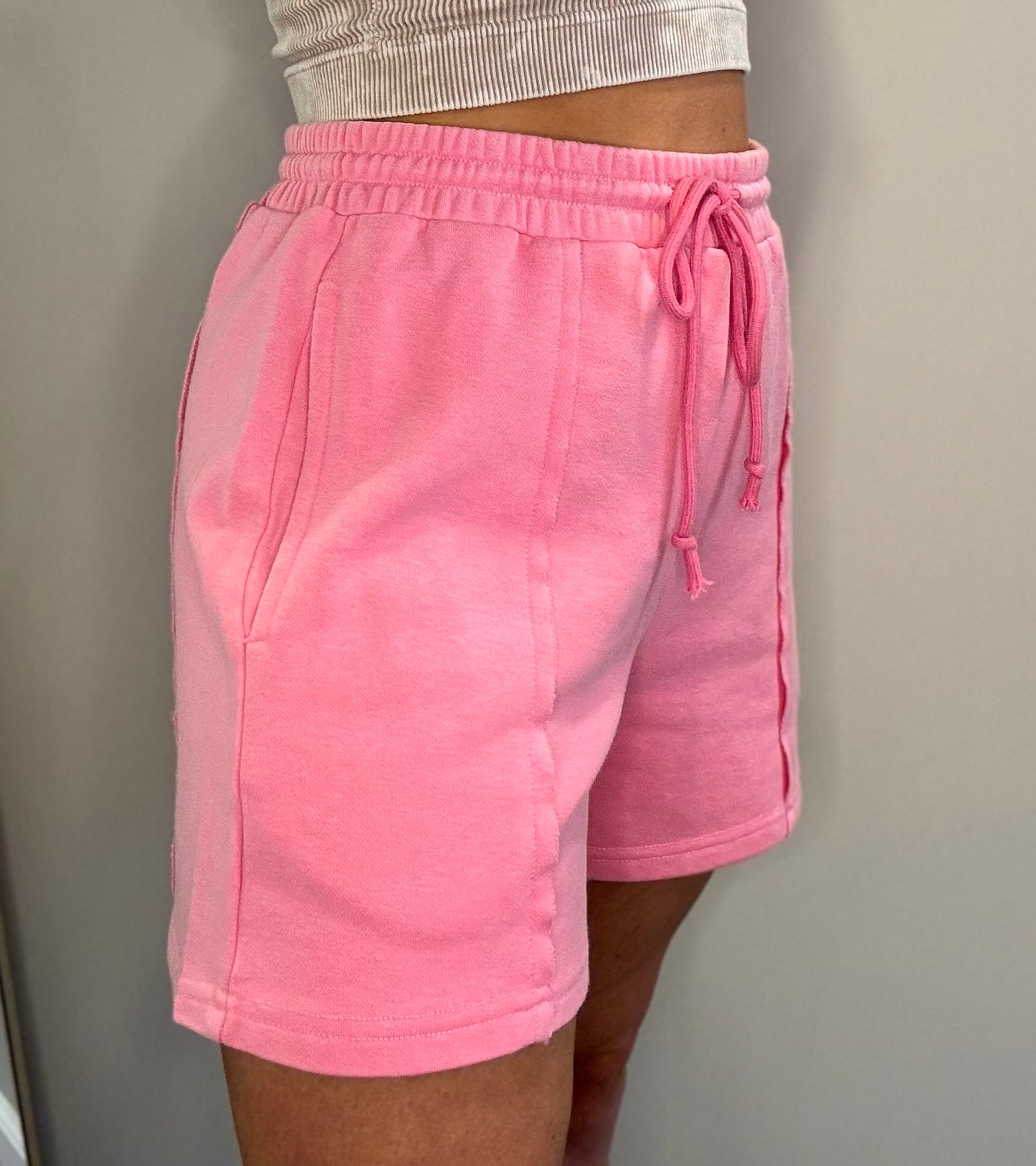 Pink Lounge Sweat Shorts