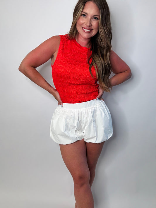 Bubble Hem Shorts