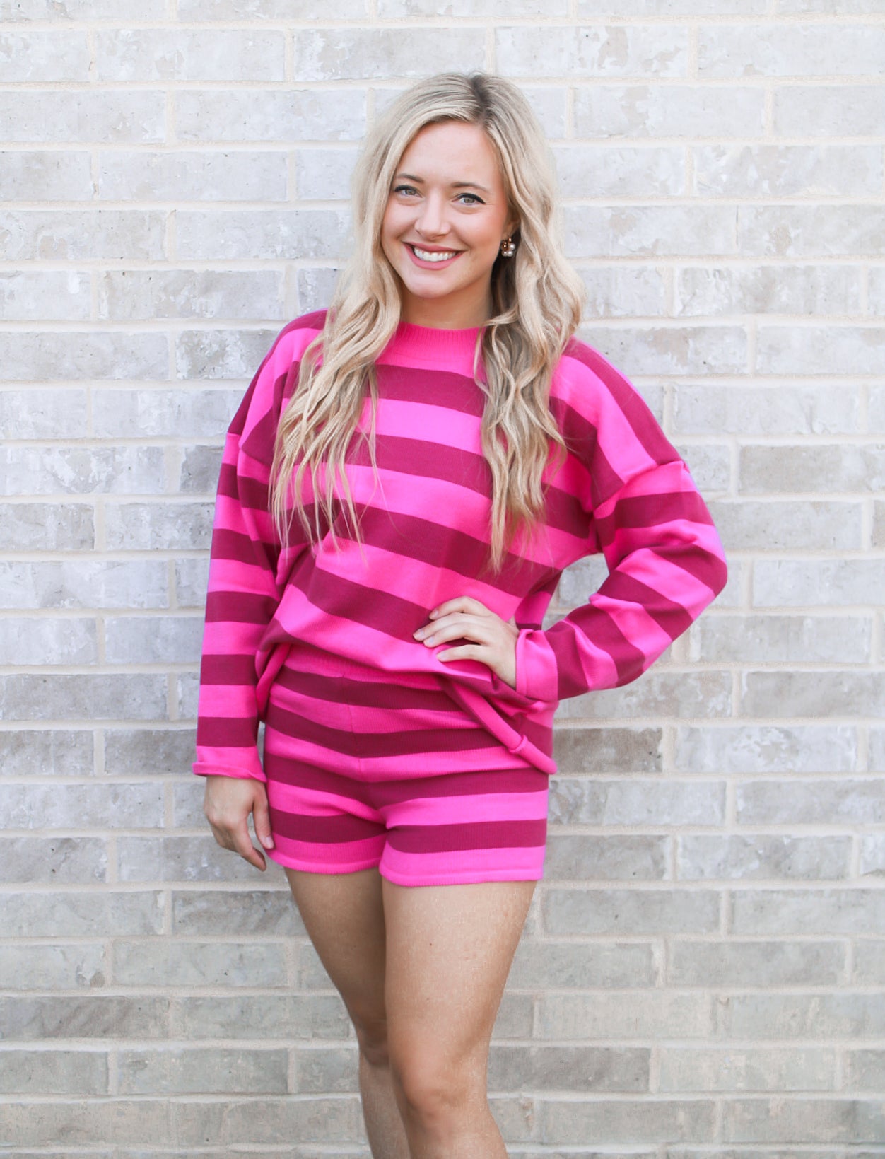 Magenta Stripes Set