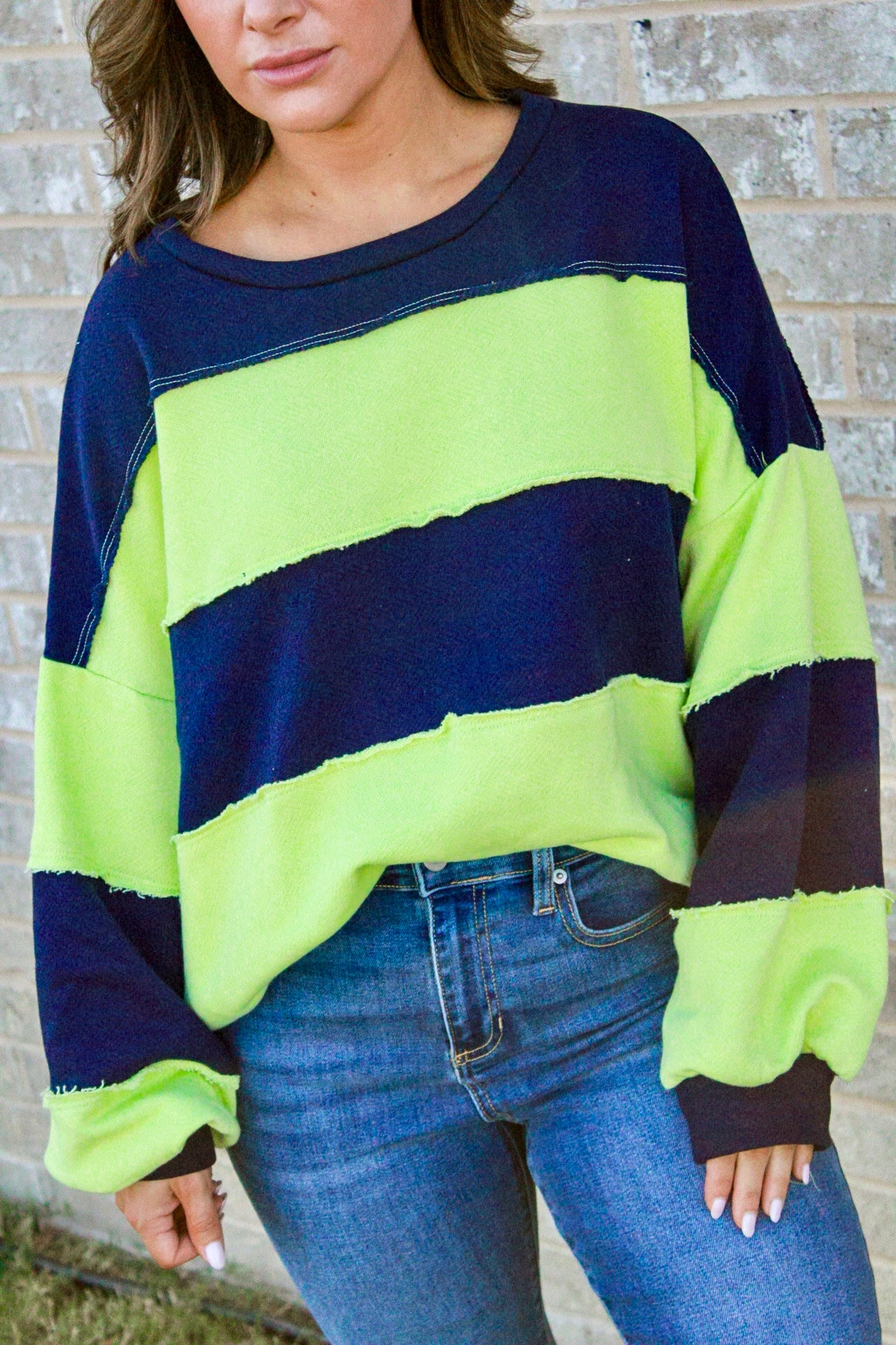 Neon Navy Sweatshirt