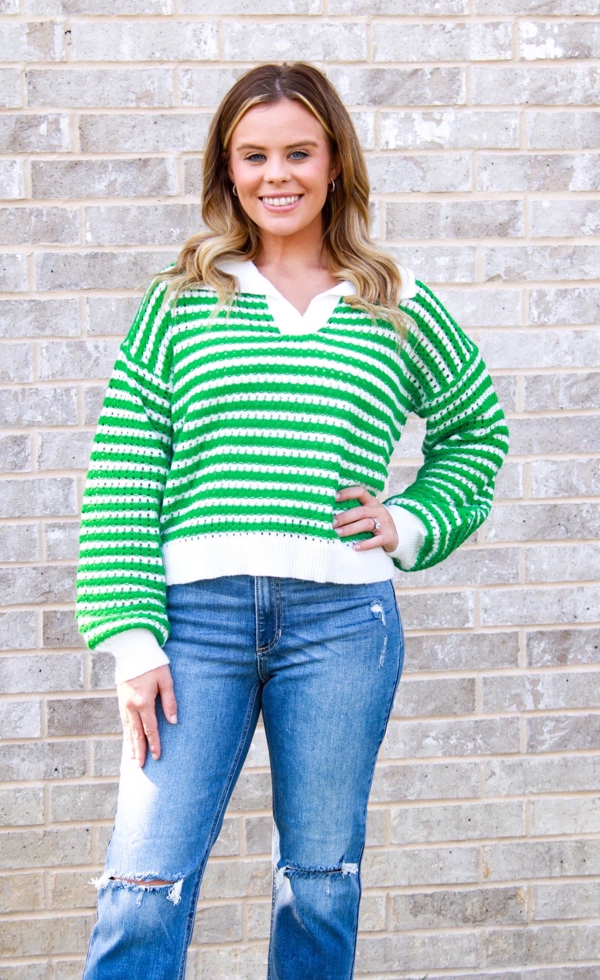 Greens Crochet Top