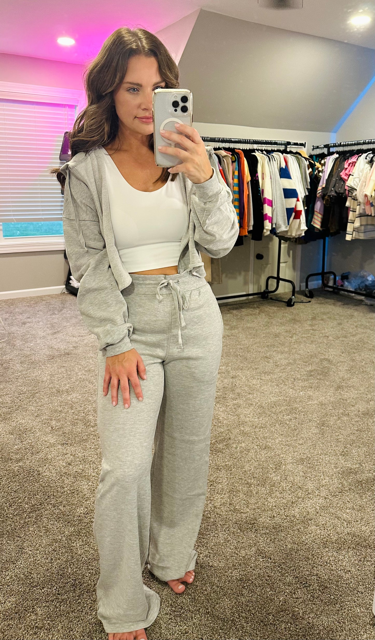 French Terry Cropped Jacket